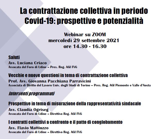La contrattazione collettiva in periodo Covid-19: prospettive e potenzialità